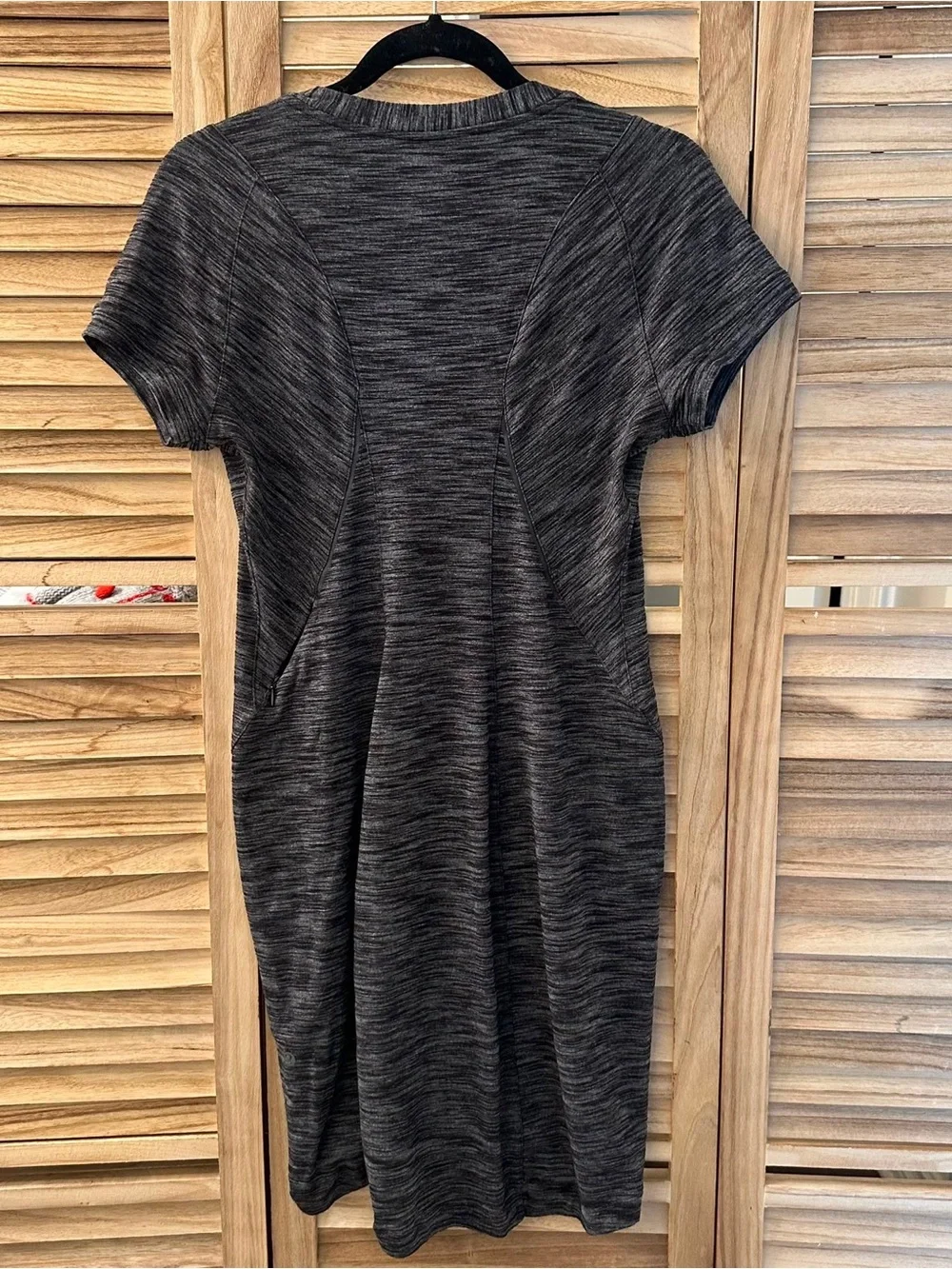 Lululemon &Go Where-To Dress – Heathered Black | Size 8